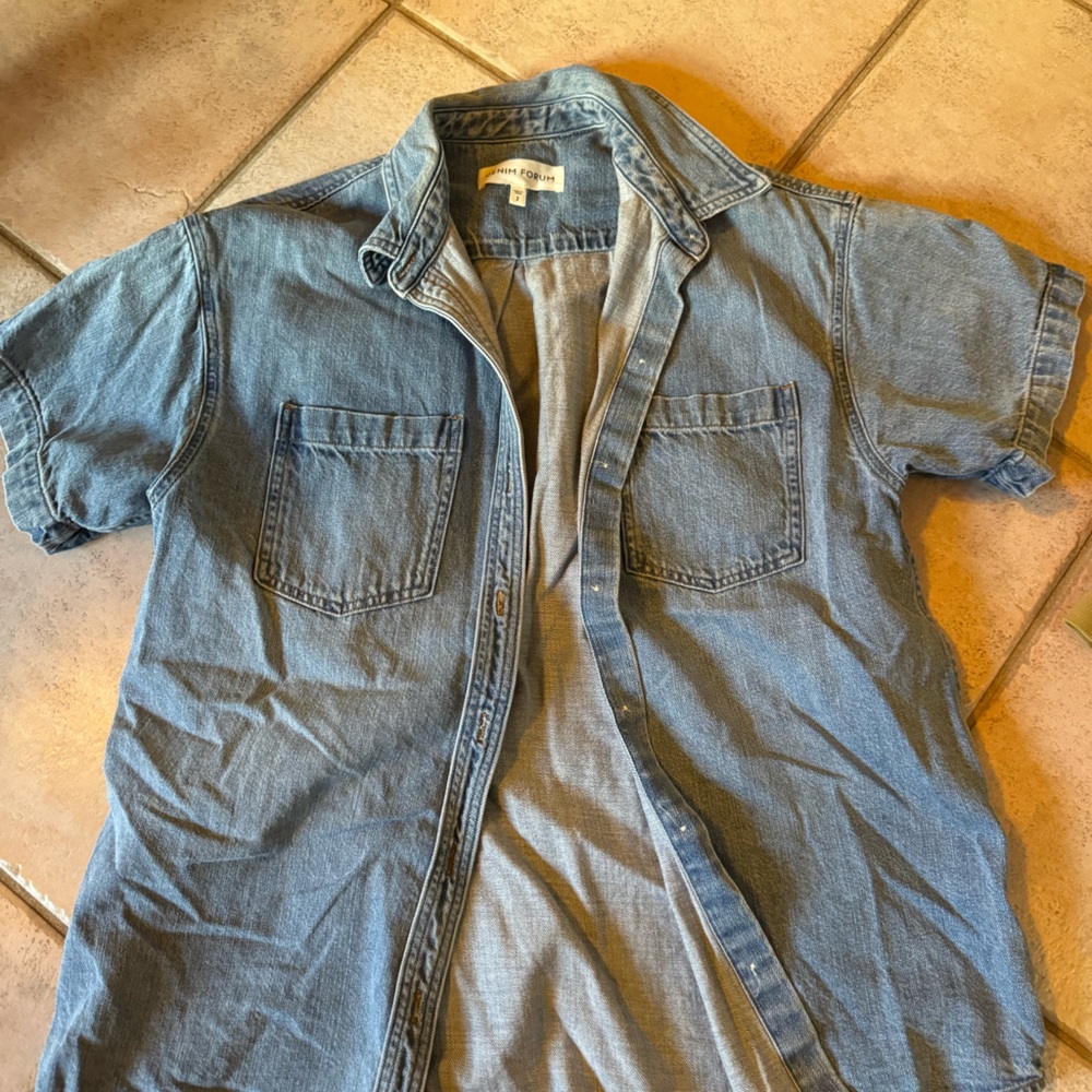 Men's Light Blue Denim Shirt